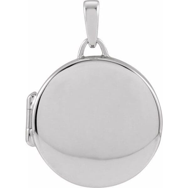 14K Yellow Round Locket Pendant