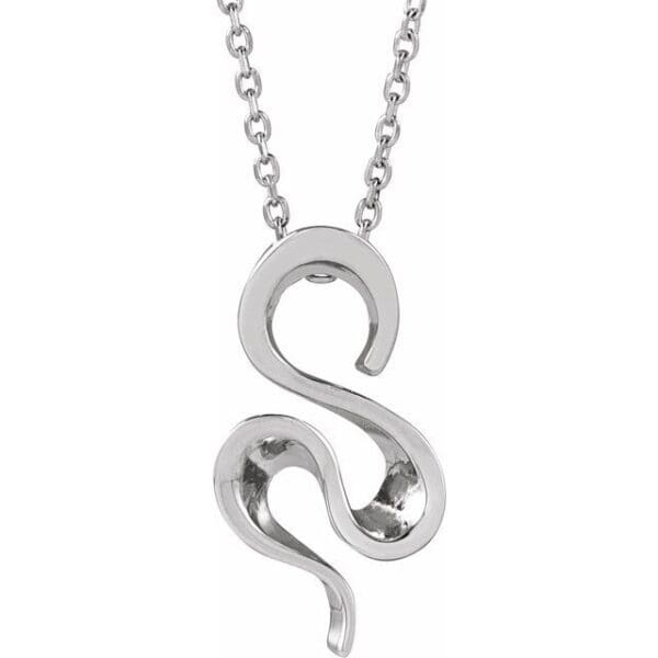 14K Yellow Freeform Pendant