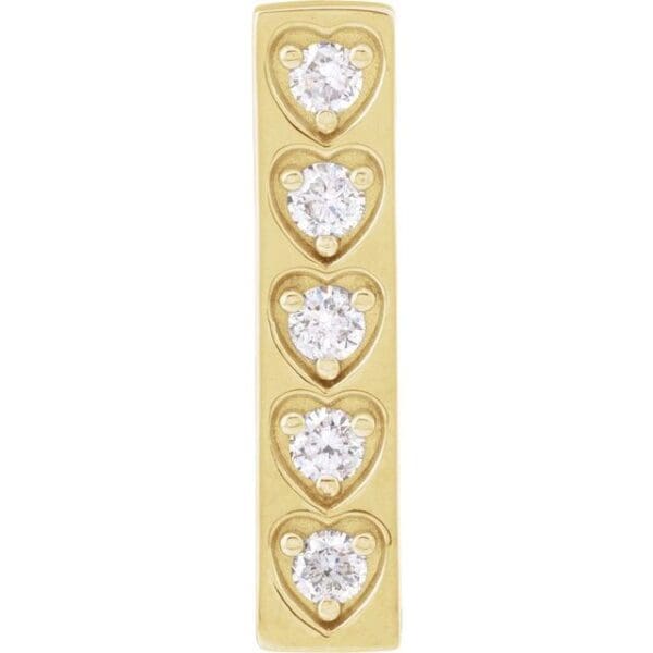 14K White 2.1 mm Round Vertical Pendant Mounting