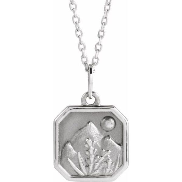 Sterling Silver Mountain Pendant