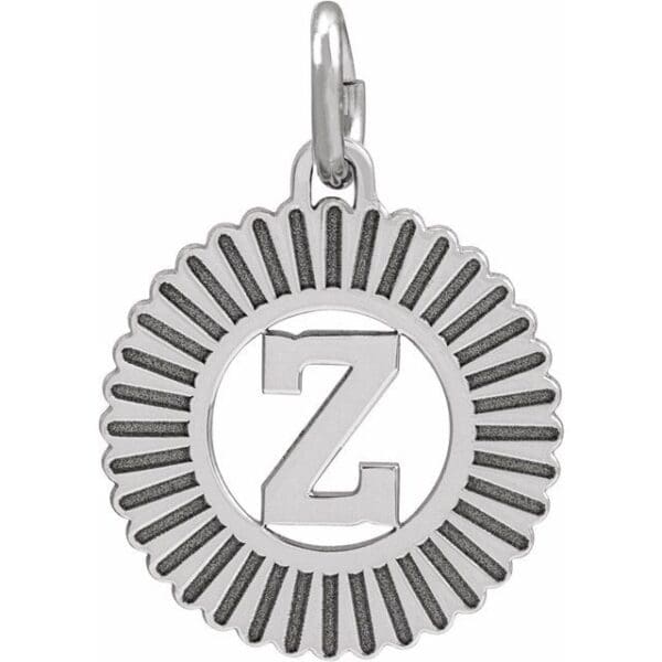 14K Yellow Initial A Pendant