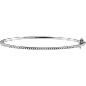 14K Rose 1/2 CTW Natural Diamond Pavé 7" Bracelet