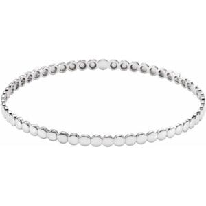 Sterling Silver Bangle 7 3/4" Bracelet