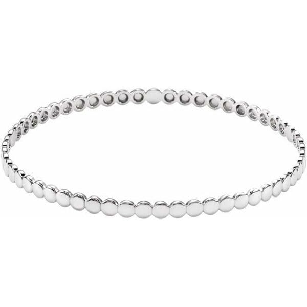Sterling Silver Bangle 7 3/4" Bracelet
