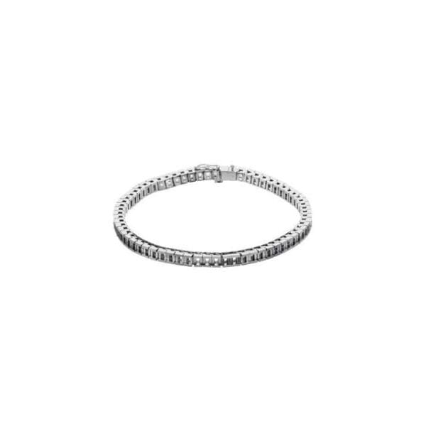 14K White 2.5 mm Round Bracelet Main Link