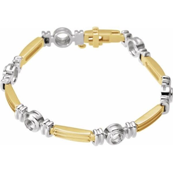 14K White 1 CTW Lab-Grown Diamond Line 7" Bracelet