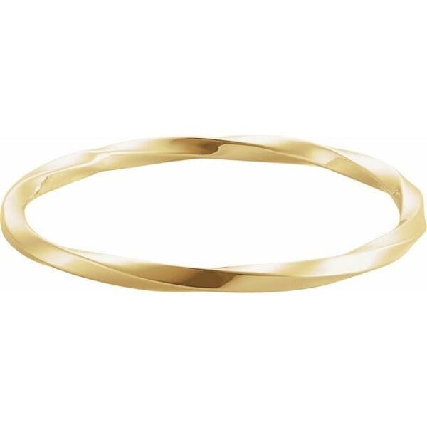 Sterling Silver Twisted 7 1/2" Bangle Bracelet