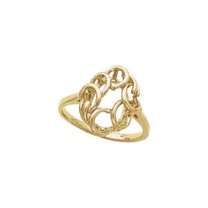 14K Rose Freeform Ring