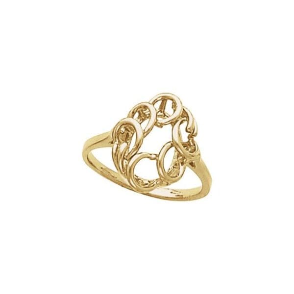 14K Rose Freeform Ring