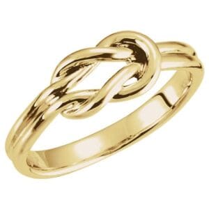 14K Rose 6 mm Knot Ring