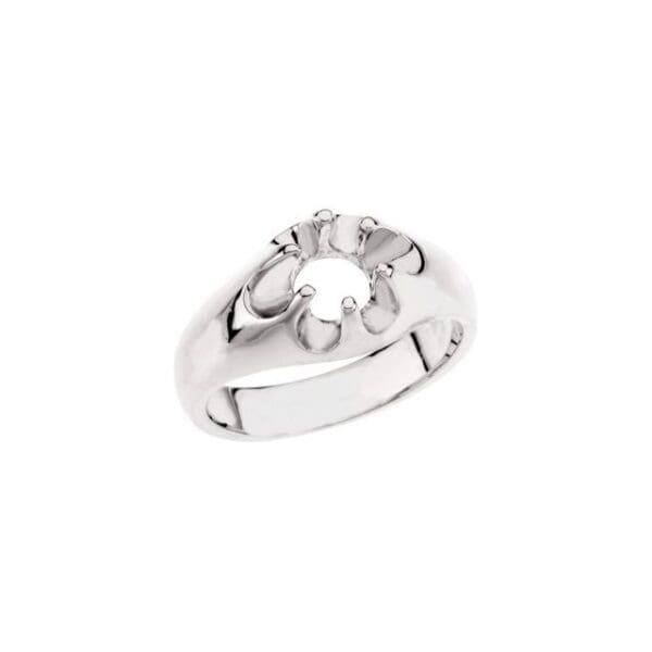 14K Yellow 10.4-10.8 mm Round Belcher Ring Mounting