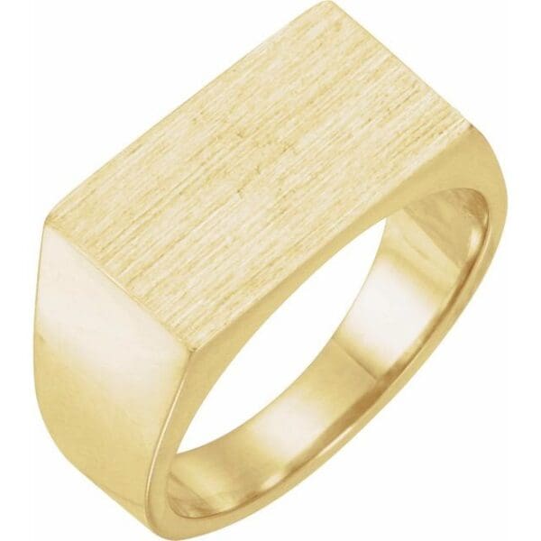 Sterling Silver 15x9 mm Rectangle Signet Ring