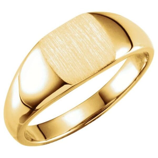 Sterling Silver 11 mm Square Signet Ring