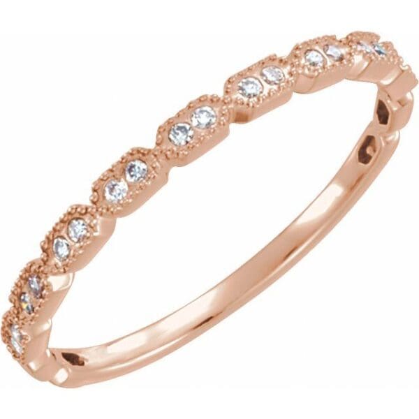 14K Yellow .08 CTW Natural Diamond Ring