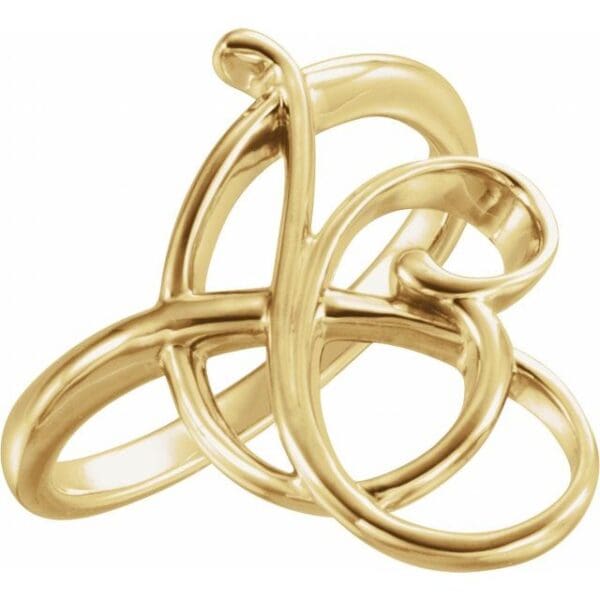 14K Yellow Freeform Ring