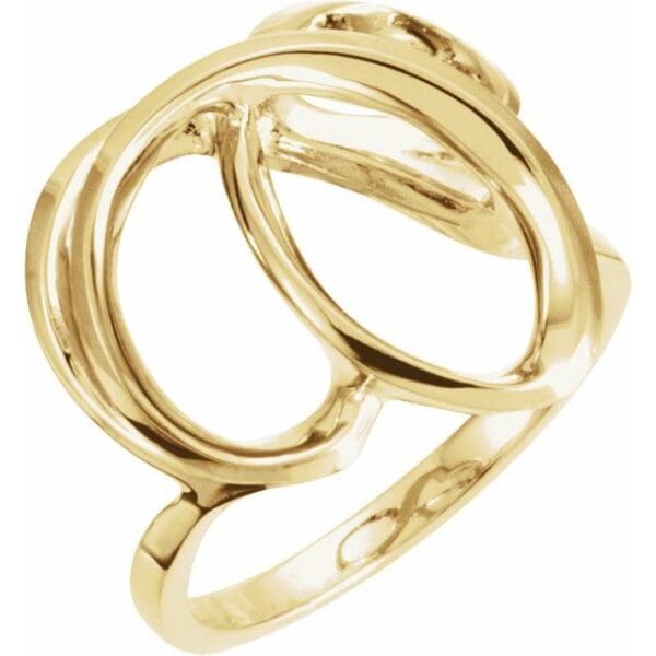 14K Yellow Freeform Ring