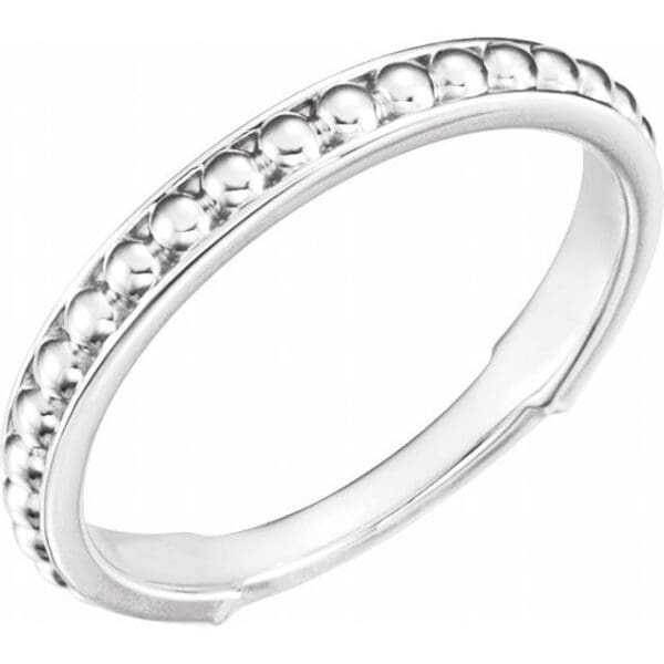 14K Yellow Stackable Bead Ring