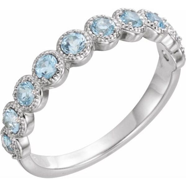 14K Yellow Round Beaded Ring Mounting