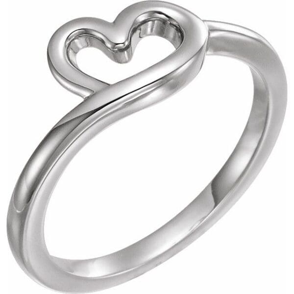 Sterling Silver Youth Heart Ring