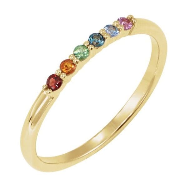 14K White Stackable Ring Mounting