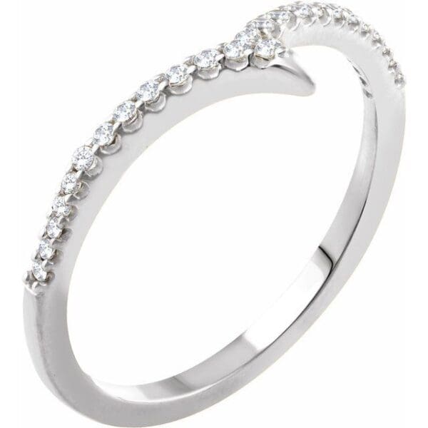 14K White 1/6 CTW Natural Diamond Ring