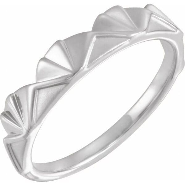 Sterling Silver Stackable Crown Ring