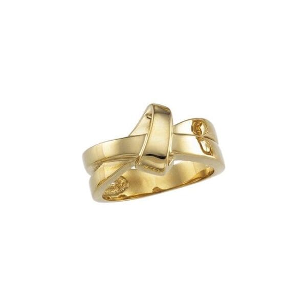 14K Yellow Knot Ring