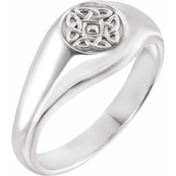 Sterling Silver Celtic-Inspired Ring