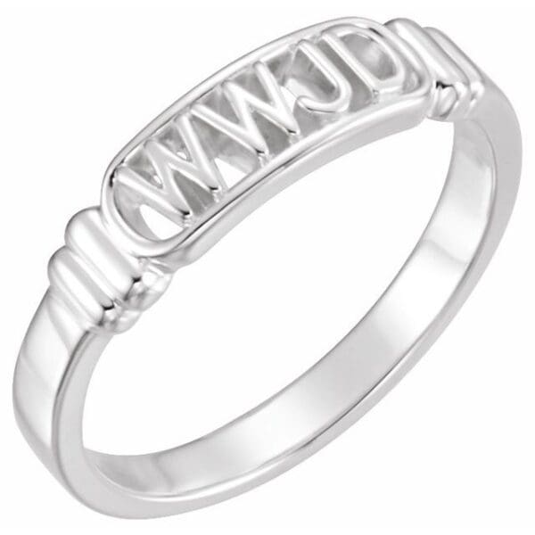 Sterling Silver What Would Jesus Do Ring