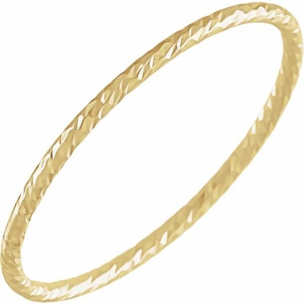 14K Yellow Stackable Ring Size 5