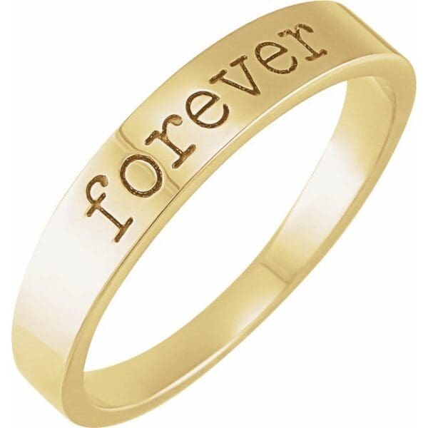 14K Yellow Always Stackable Ring