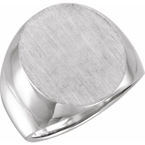10K Yellow Oval Signet Ring