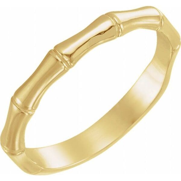 14K White Stackable Ring