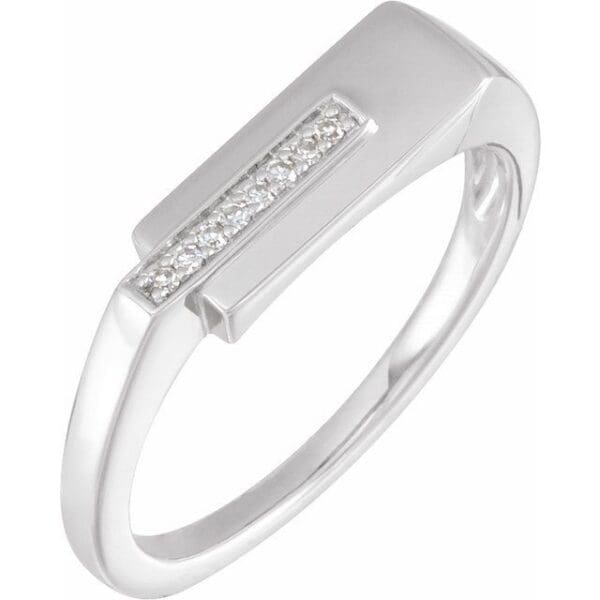 14K Yellow .04 CTW Single-Cut Natural Diamond Ring