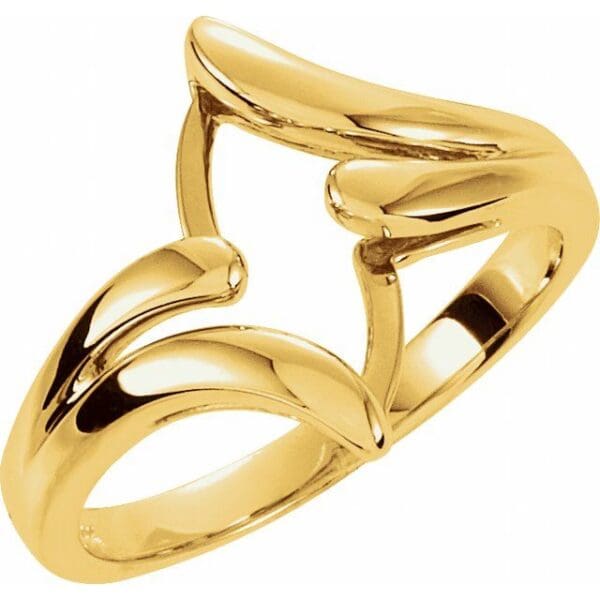14K Yellow Freeform Remount Ring