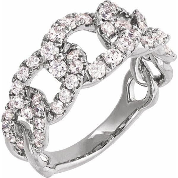 14K Yellow 1 CTW Lab-Grown Diamond Ring