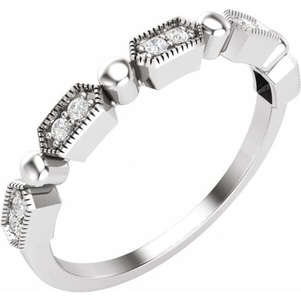 14K Yellow .08 CTW Natural Diamond Stackable Ring