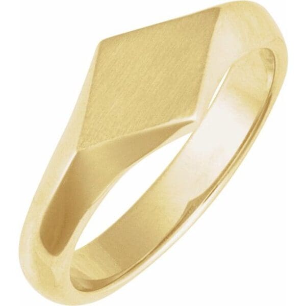 Sterling Silver Geometric Signet Ring