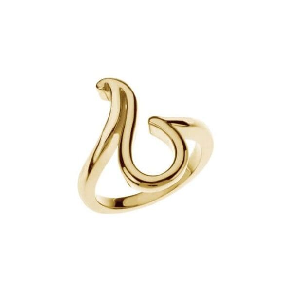 10K Yellow Freeform Ring