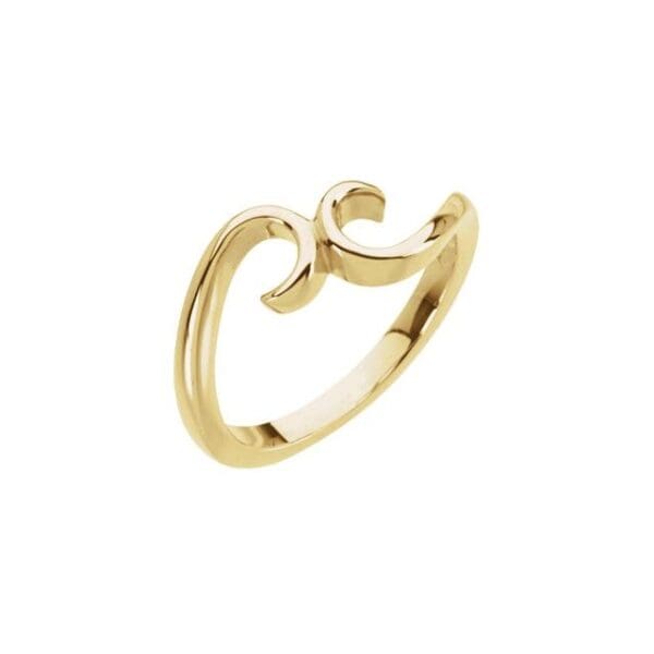 14K Yellow Freeform Ring