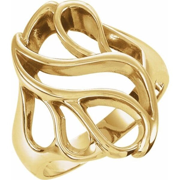 14K Yellow Freeform Ring