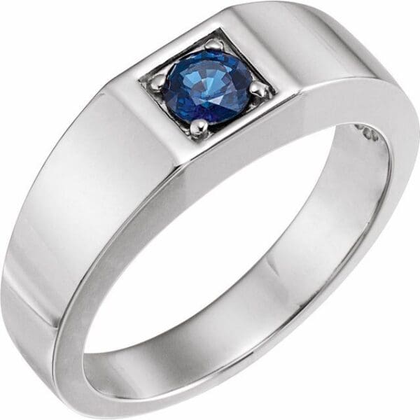 Sterling Silver 5.2 mm Round Solitaire Ring Mounting