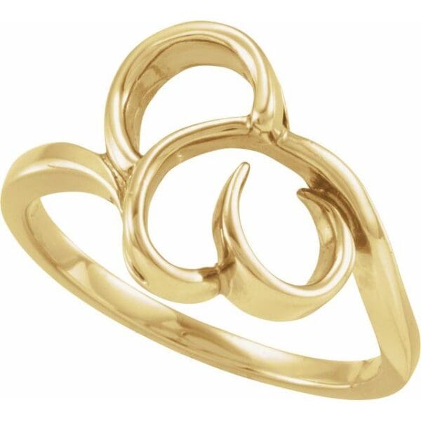14K Yellow Freeform Ring