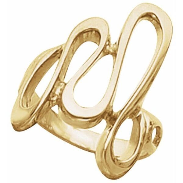14K Yellow Freeform Ring