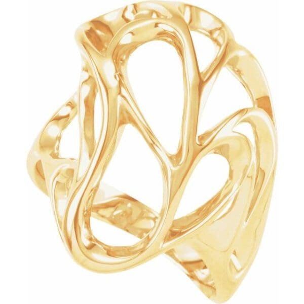 14K Yellow Freeform Ring