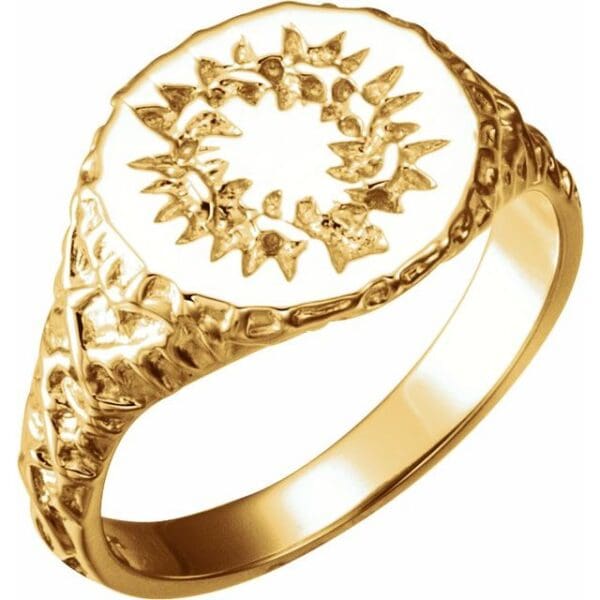 14K Yellow Crown of Thorns™ Ring by Brad Ferguson
