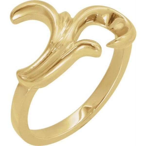 14K Yellow Freeform Ring