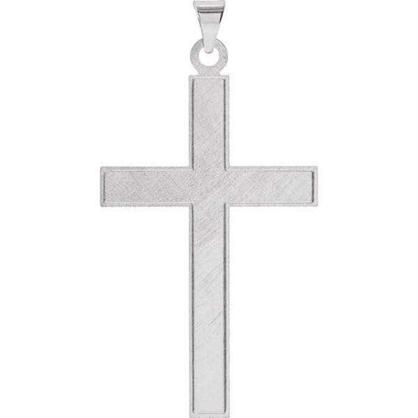 14K Yellow 39x25 mm Cross Pendant