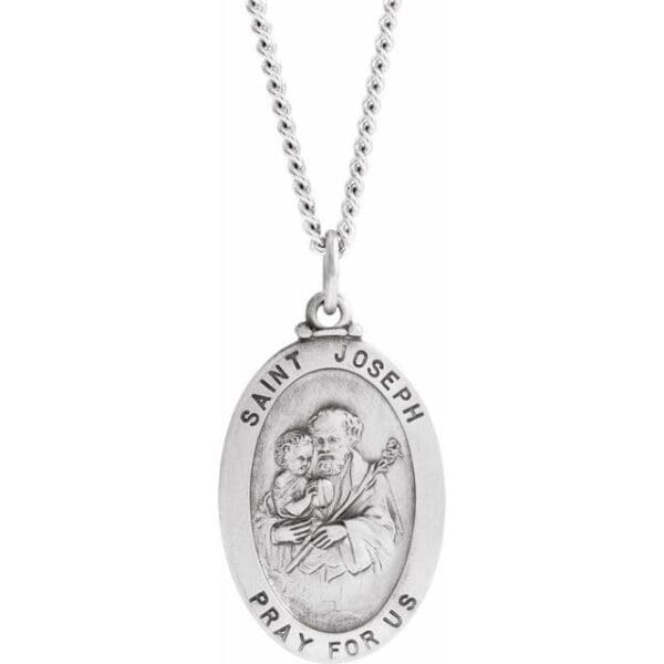 14K Yellow 23.5x16 mm St. Joseph Medal