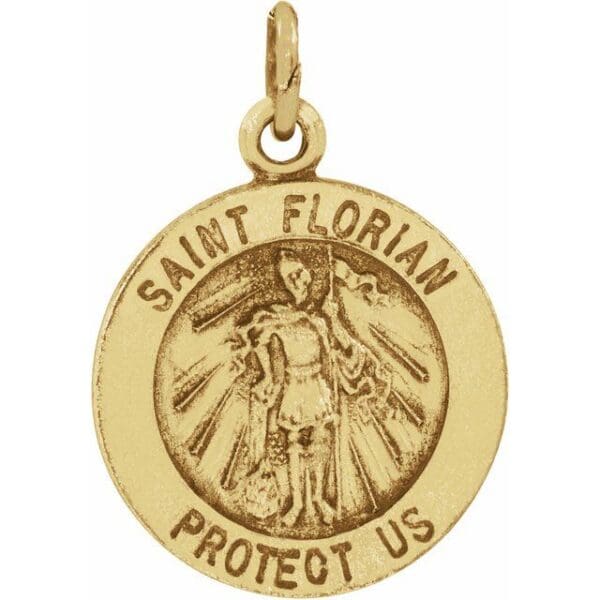 Sterling Silver 25 mm St. Florian Medal